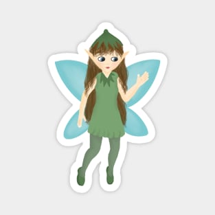 Fairy in Green Magnet