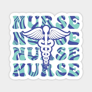 Swirl Nurses Design Magnet