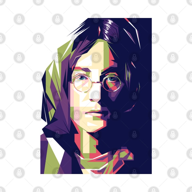 John Lennon pop art style by Sterelax Studio