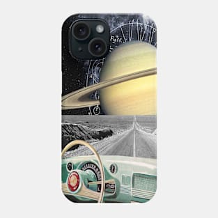 Road to Saturn,Cosmic Cruise Phone Case