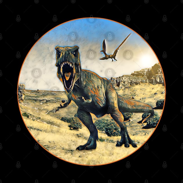 The Tyrannosaurus Rex in old time by UMF - Fwo Faces Frog
