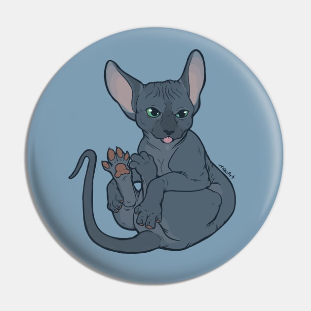 Sphynx Toes Pin by TaksArt