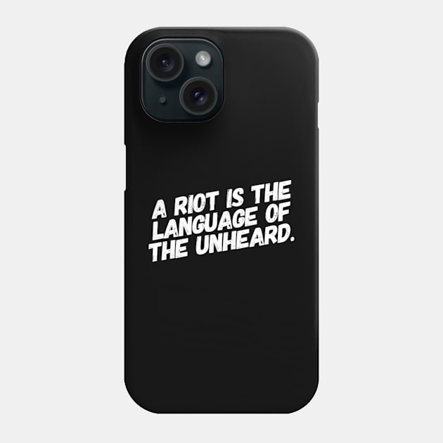 Riot language Phone Case by MADMIKE CLOTHING