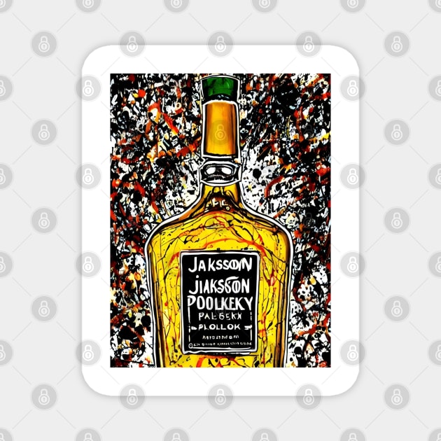 Pollock Whiskey Magnet by BryanWhipple