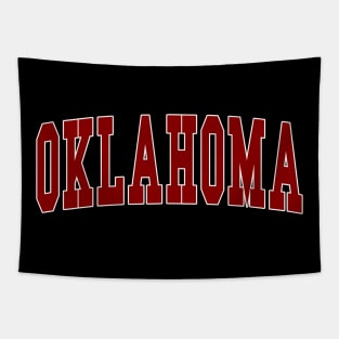 Oklahoma - college university font letters text word football basketball baseball softball volleyball hockey love fan player christmas birthday gift for men women kids mothers fathers day dad mom vintage retro Tapestry