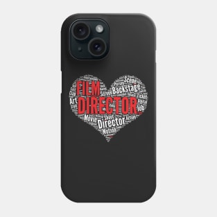 Filmmaker Film Director Heart Filming Filmmaking graphic Phone Case