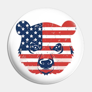 American grizzly bear Pin