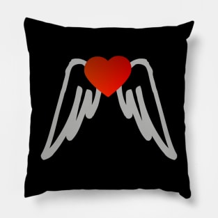 Winged heart Pillow