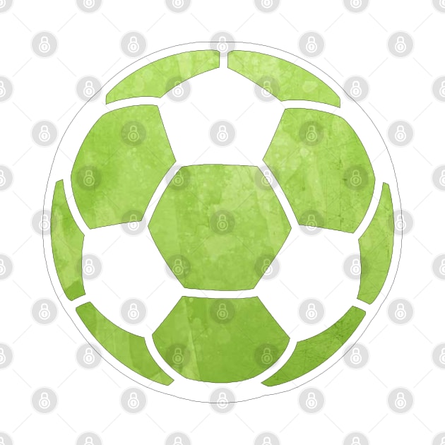 Soccer Ball Green by hcohen2000