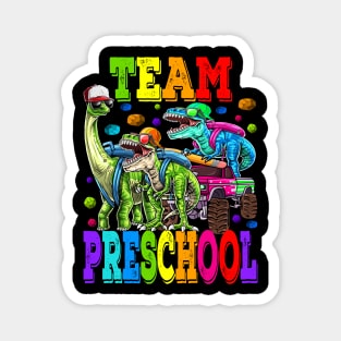 Team Preschool Monster Truck Dinosaur T Rex Magnet