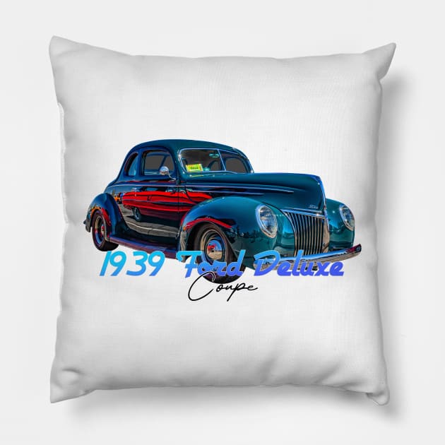1939 Ford Deluxe Coupe Pillow by Gestalt Imagery