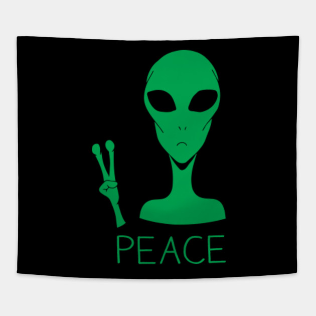 Alien Giving Peace Sign Kesho Wazo