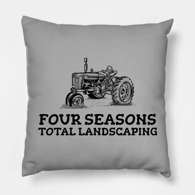 Four Seasons Total Landscaping Pillow by irvanelist