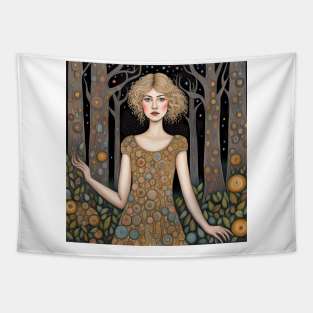 Rosamund Pike as a fairy in the woods Tapestry