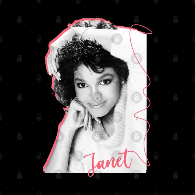 Janet / 80s Aesthetic Original Fan Design by Trendsdk