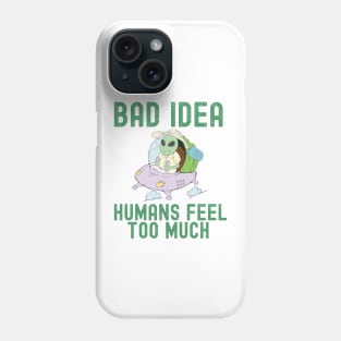 Alien going to vacation Phone Case