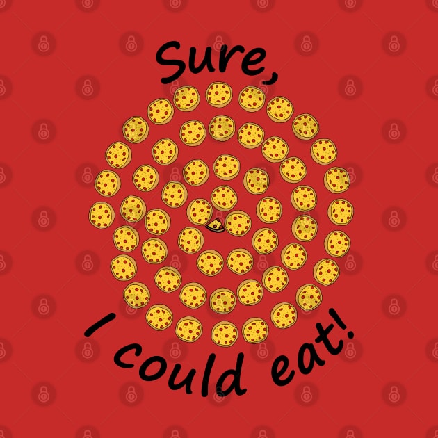 I Could Eat Food Pizza Spiral by ellenhenryart