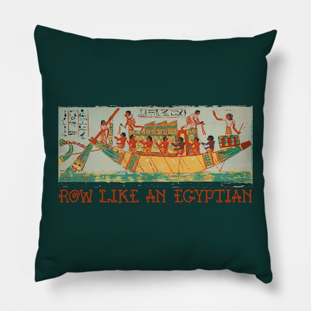 Ancient Egyptian Heiroglyphics Design 1 Pillow by MatchbookGraphics