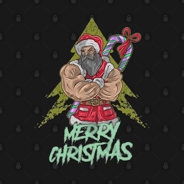 Santa claus big muscle by GAGO5