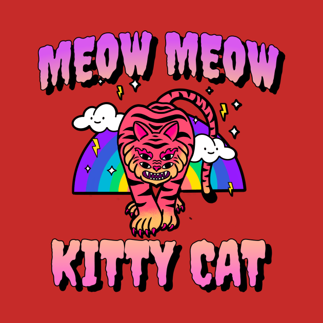 Meow Meow Kitty Cat by Golden Eagle Design Studio