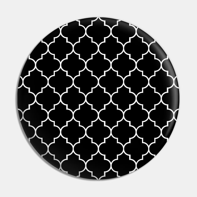 Black And White Latticework, Quatrefoil, Trellis Pin by Jelena Dunčević