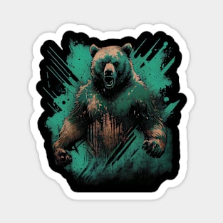 Excited bear Magnet