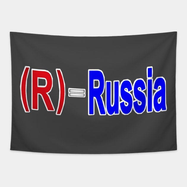 (R) = Russia - Republicans = Russian Assests - Back Tapestry by SubversiveWare