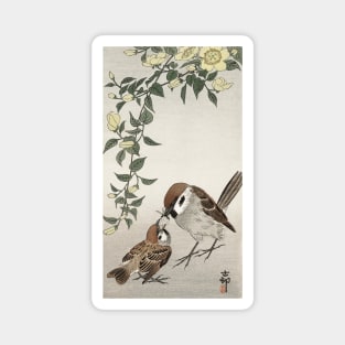 Ohara Koson / Birds and plants / house sparrow Magnet