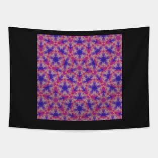 Gold Pink and Purple Mandala and Star Pattern Tapestry