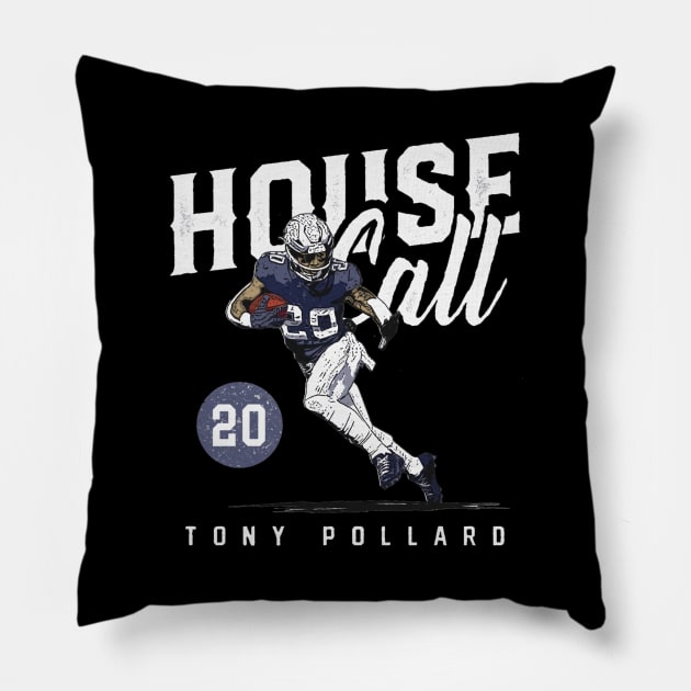 Tony Pollard Dallas House Call Pillow by Chunta_Design