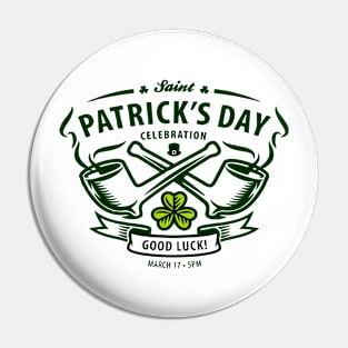 St Patrick Day Celebration Pin