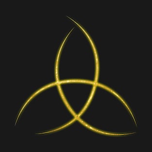 Gold Foil Triquetra with glow T-Shirt