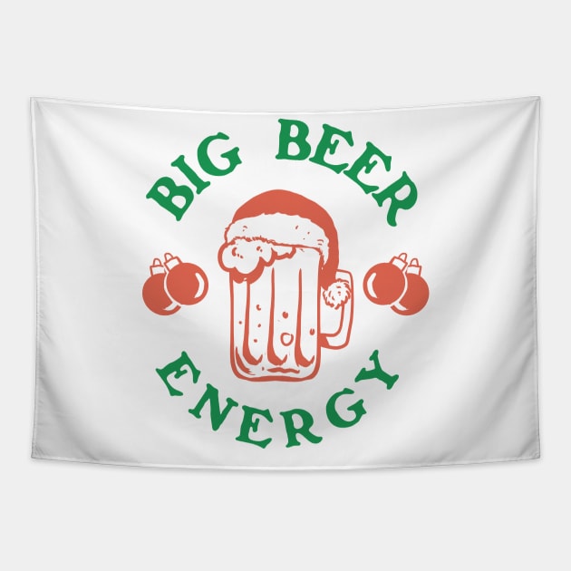 Big Nick Energy Beer Saint Nicholas Santa Claus Retro Vintage artwork Tapestry by A Comic Wizard