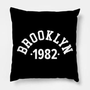 Brooklyn Chronicles: Celebrating Your Birth Year 1982 Pillow