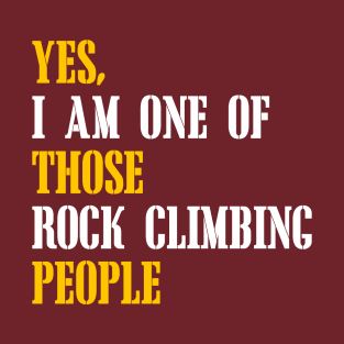 Rock Climbing People T-Shirt