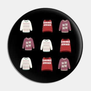 Ugly Christmas Sweater on shirts Pin