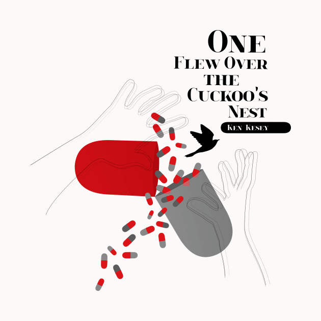 One Flew Over The Cuckoo's Nest Fan Art Poster on White by XOOXOO