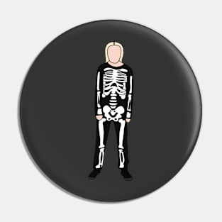 Skeleton Girl Pin