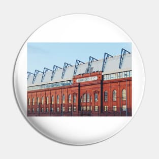 Ibrox Stadium at blue hour Pin