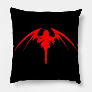 Demon Girl - Red V Pillow