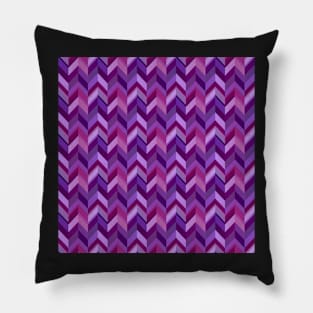 Purple Chevrons Pattern Pillow