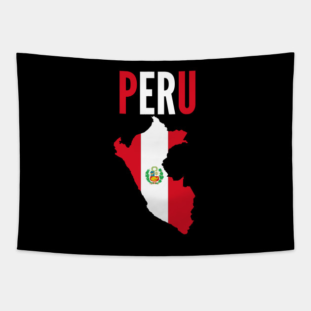 Peruvian Gift Peru Map Country Peruvian Tapestry Teepublic