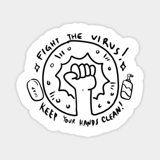 Fight the VIRUS! Magnet