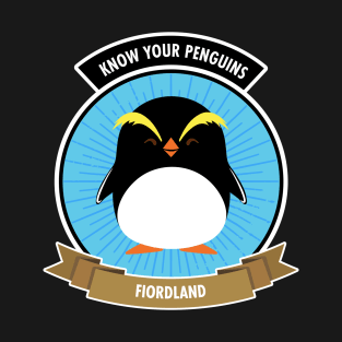 Fiordland Penguin - Know Your Penguins T-Shirt