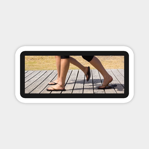 legs on the boardwalk Magnet by sma1050