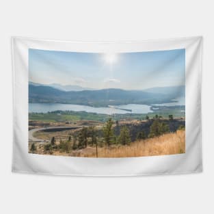 View of Osoyoos From Anarchist Mountain Viewpoint Tapestry