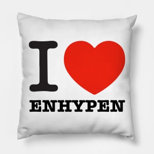 I love enhypen heart engene text | Morcaworks Pillow