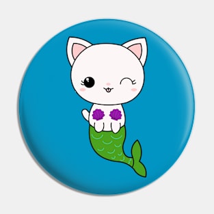 Purrmaid Cat Mermaid Pin