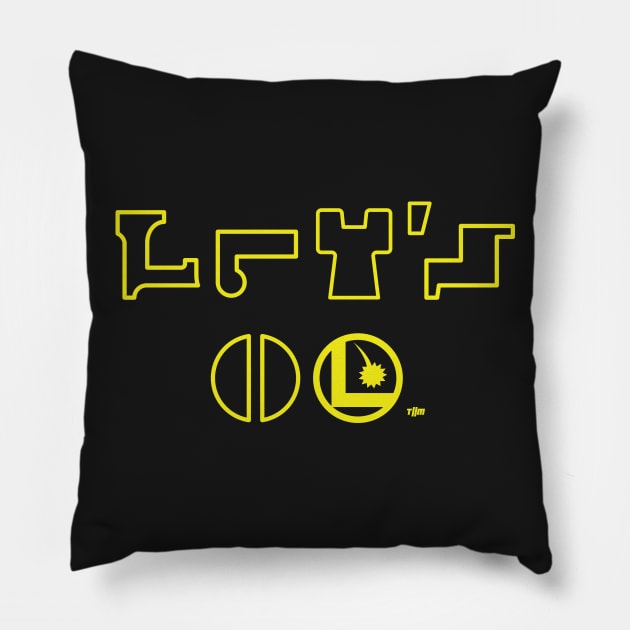 Let's Go! Pillow by thom2maro