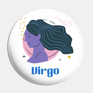 Zodiac Sign Virgo Pin